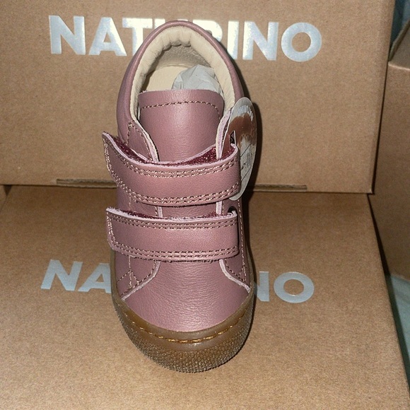 NWT Naturino Cocoon High Top Sneaker in Rose Leather - Picture 10 of 13
